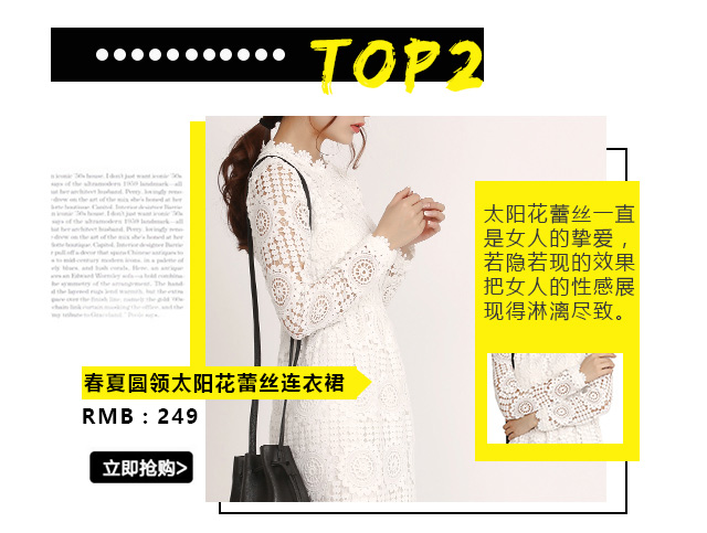上新丨蕾丝：在时尚上开花,迸发女性美！[图4]