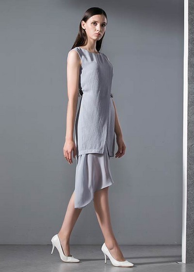 JAOBOO乔帛雪纺连衣裙 今春怎么随风起舞(图2)