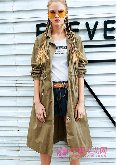 春暖花开 来件独一无二风衣可以好(图1)