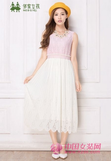 邻家女孩甜美蜜桃粉  调味盛夏惹人爱(图3)
