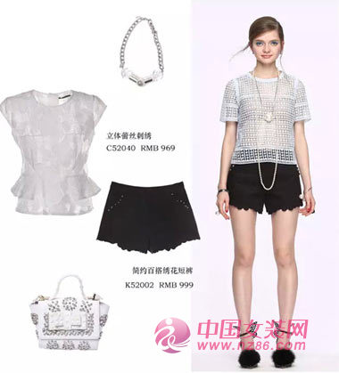 红贝缇夏季女装 玩转“黑白”新风尚(图4)