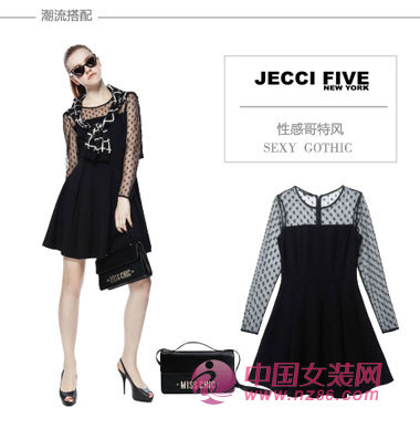 性感哥特风 和杰西伍一起神秘魅惑(图1)