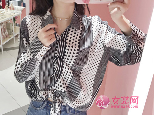 37&deg;生活美学女装缎面衬衫应如何穿搭好看？[图1]