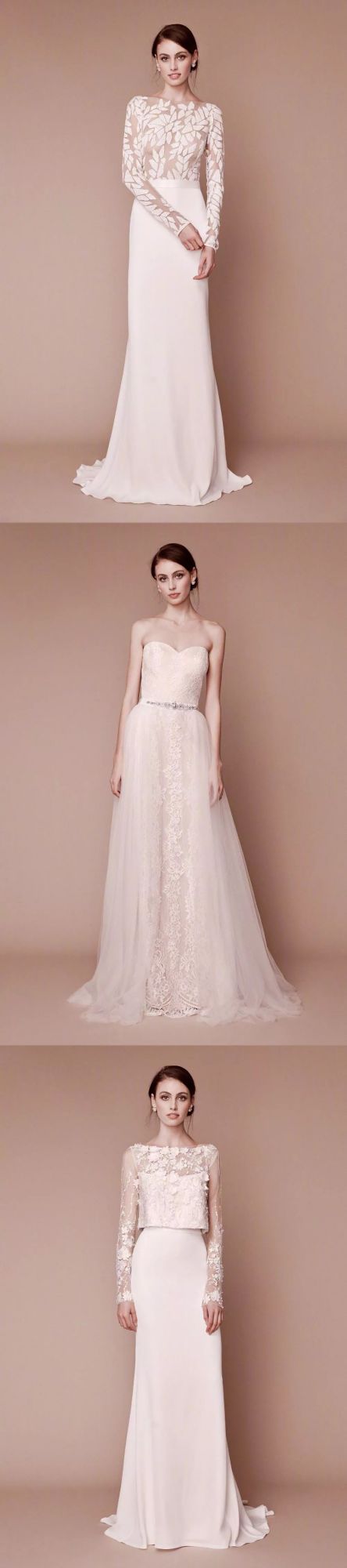 简约素净的低调派新娘 Tadashi Shoji 2019 婚纱系列(图3)