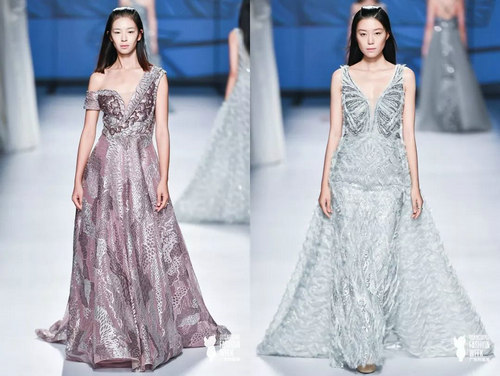 广东时装周 当中式嫁衣遇见西式婚纱，pick一下谁更美(图33)