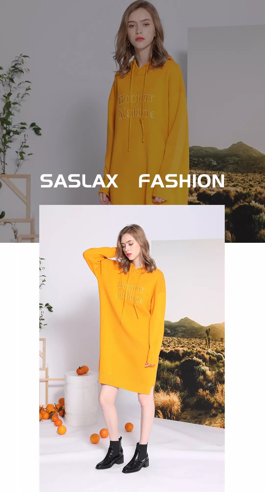 Saslax莎斯莱思时尚女装，有了卫衣裙，你就是最时髦的女孩！[图2]