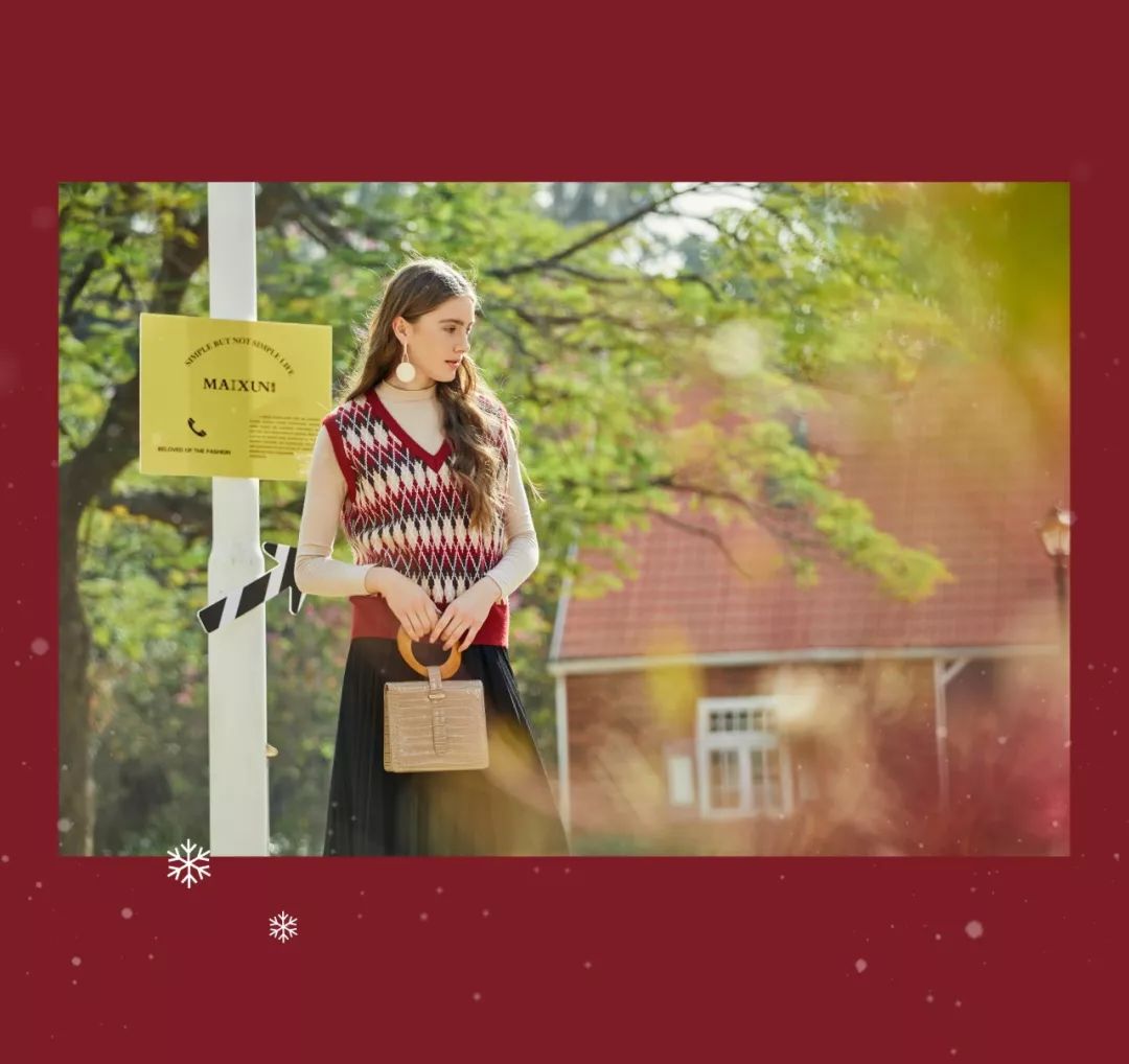MAIXUN麦寻女装 缤纷圣诞季，给你一份最特别的浪漫(图8)