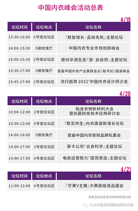 敲重点!中国内衣峰会11场论坛,快来pick你想看的~(图4) 敲重点!中国内衣峰会11场论坛,快来pick你想看的~(图4)