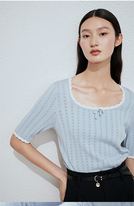 3COLOUR三彩夏装上新 夏日针织 时髦织艺里的沁凉海风(图11) 3COLOUR三彩夏装上新 夏日针织 时髦织艺里的沁凉海风(图11)