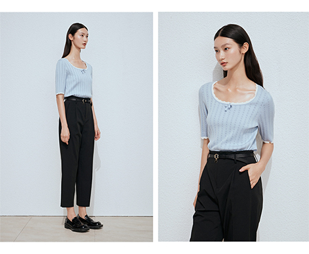 3COLOUR三彩夏装上新 夏日针织 时髦织艺里的沁凉海风(图13) 3COLOUR三彩夏装上新 夏日针织 时髦织艺里的沁凉海风(图13)